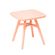 5 Mesa Infantil Pipa Rivatti 51 cm -Largura- Estrutura Monobloco em Polipropileno -PP- Pessego